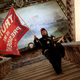 A protester holds a Trump flag inside the US Capitol Building near the Senate Chamber on January 06, 2021 in Washington, DC. Congress held a joint session today to ratify President-elect Joe Biden’s 306-232 Electoral College win over President Donald Trump.